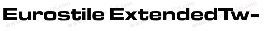 Eurostile ExtendedTw字体转换